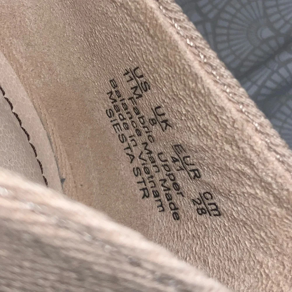 LifeStride Women’s Nude Siesta Stretch Espadrille Wedge Summer Sandals Size 11